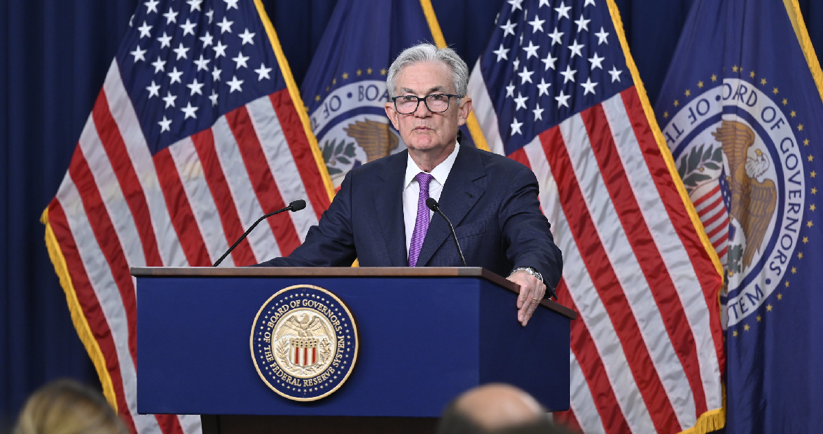 fotografía del presidente de la Reserva Federal, Jerome Powell,