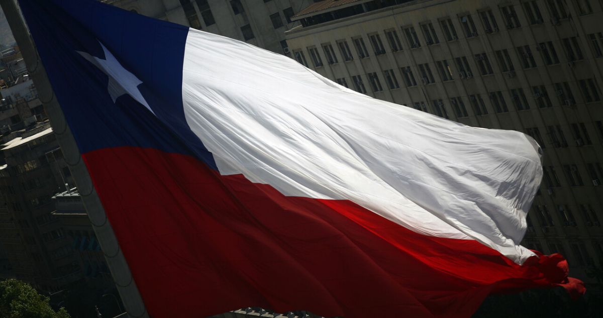 Imagen archivo de una bandera chilena