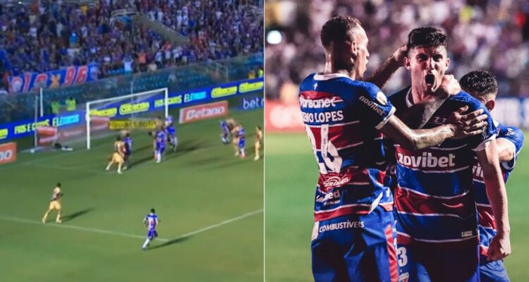 Kuscevic y su gol para Fortaleza ante Paranaense