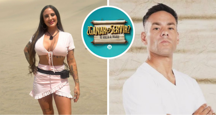 Blue Mary (izquierda) y Claudio Valdivia (derecha) en referencia a participación en reality ¿Ganar o servir?