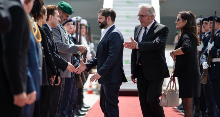 boric llega a alemania