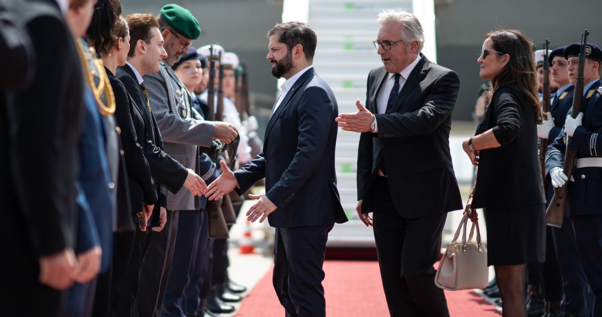 boric llega a alemania