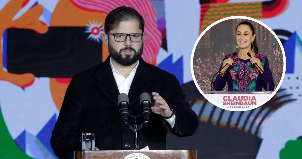 Presidente Boric felicita a Claudia Sheinbaum y destaca su programa de “progreso social”