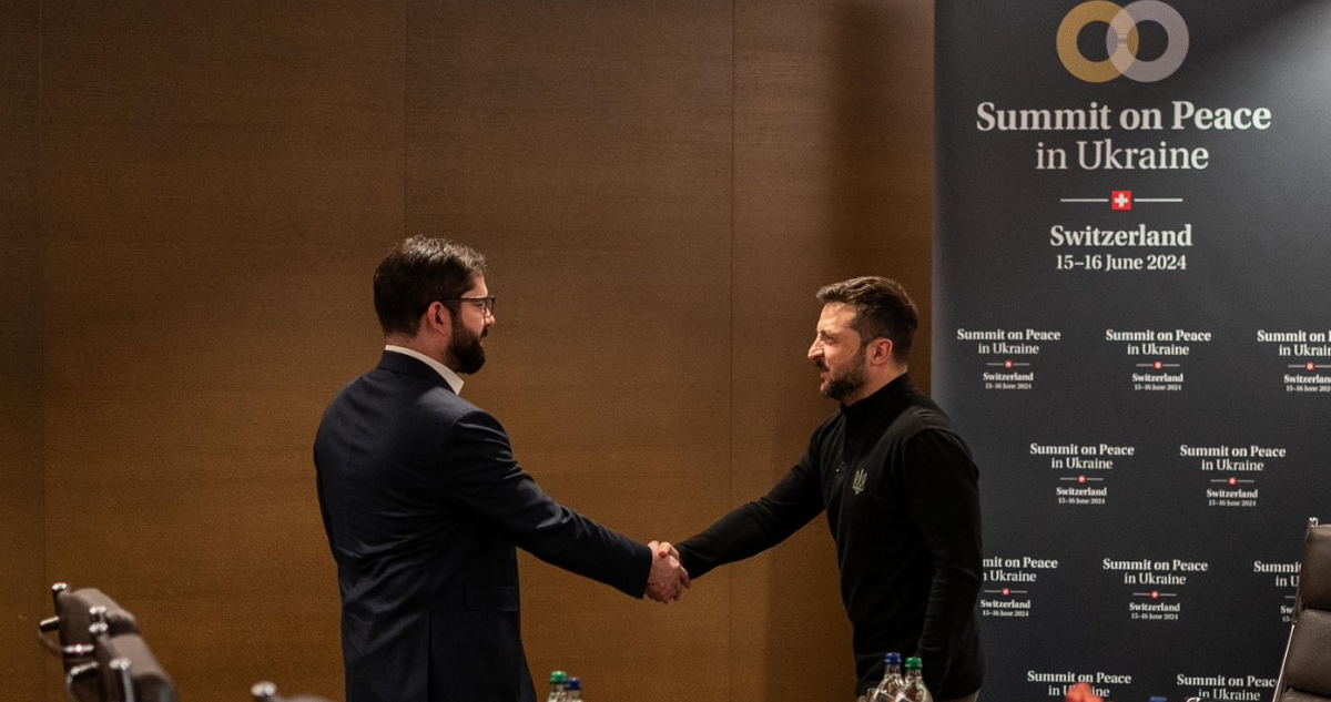 Boric sostiene reunión bilateral con Zelenski en la previa de cumbre por la paz convocada por Ucrania