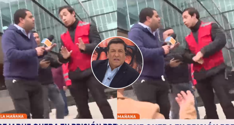 Camarógrafo de CHV es agredido por guardia de seguridad en despacho desde la municipalidad de Recoleta