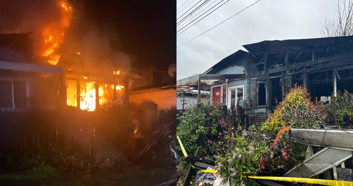 Dos adultas mayores mueren calcinadas tras incendio que destruyó una vivienda en Purranque