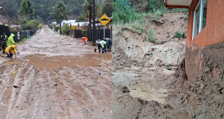 “Era inminente una caída del cerro”: alrededor de 100 personas evacuaron por alud en Chiguayante