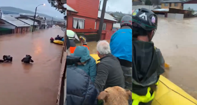 Catástrofe en Curanilahue: reportan al menos mil viviendas afectadas tras desborde de río por lluvias