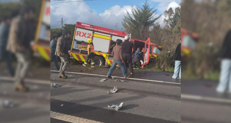 Al menos 8 bomberos lesionados deja choque de carro bomba con camioneta en Cañete: 2 se descompensaron