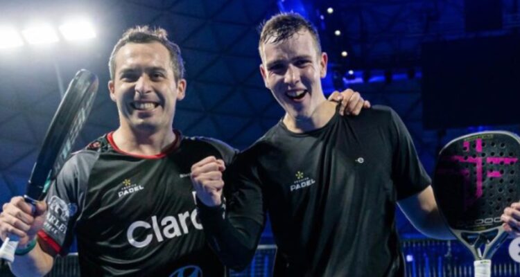 Chileno Javier Valdés sigue en carrera junto a su compañero en el Premier Pádel de Italia