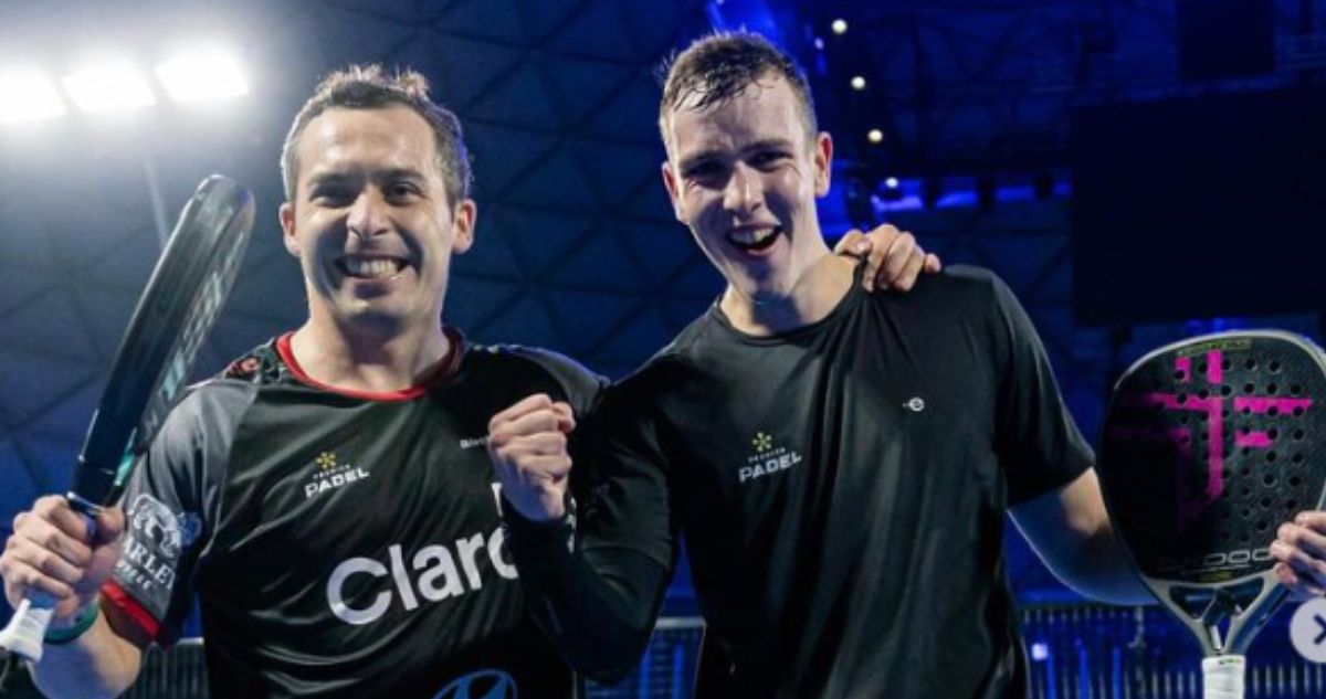 Chileno Javier Valdés sigue en carrera junto a su compañero en el Premier Pádel de Italia
