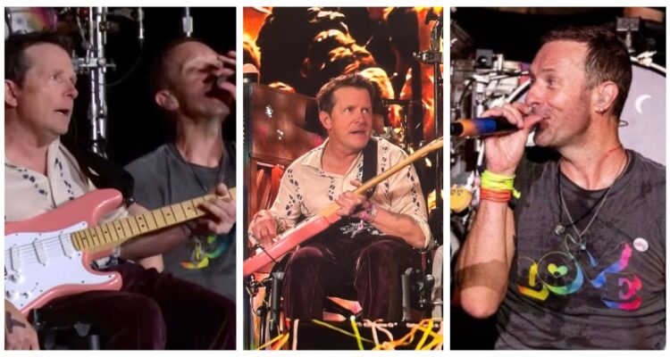 Coldplay invitó a Michael J. Fox al escenario de Glastonbury: cantaron juntos “Fix You”