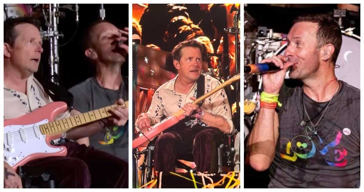 Coldplay invitó a Michael J. Fox al escenario de Glastonbury: cantaron juntos “Fix You”