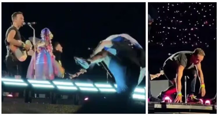 Comediante sufre fractura tras caer del escenario en show de Coldplay: quería mostrar bandera israelí
