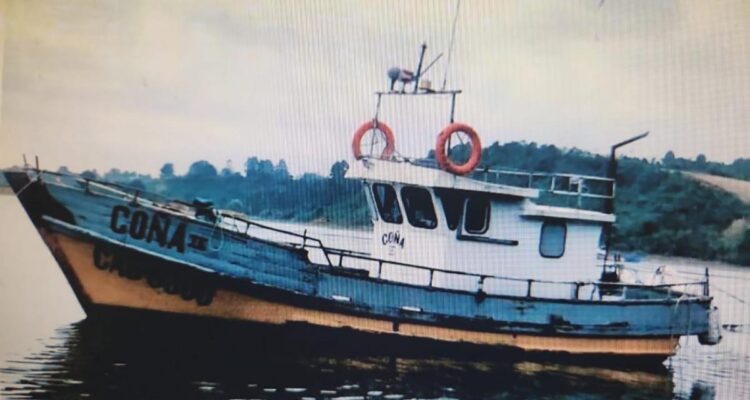 Lancha desaparecida en Calbuco.