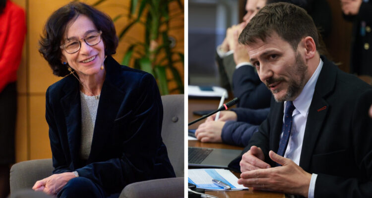 imagen de la presidenta del Banco Central, Rosanna Costa, y el ministro de Energía, Diego Pardow