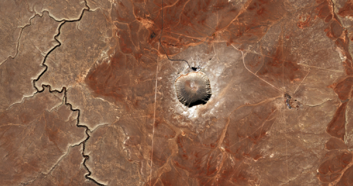 Cráter del Meteorito Barringer, que cayó a la Tierra hace 50.000 años