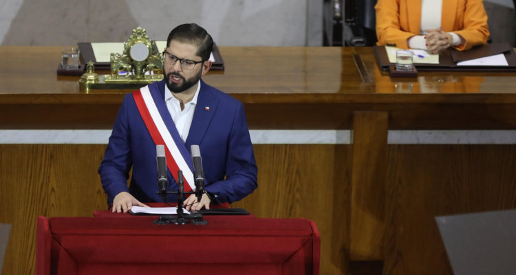 Presidente Gabriel Boric en Cuenta Pública.