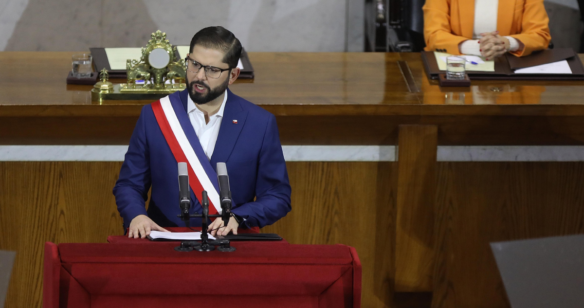 Presidente Gabriel Boric en Cuenta Pública.
