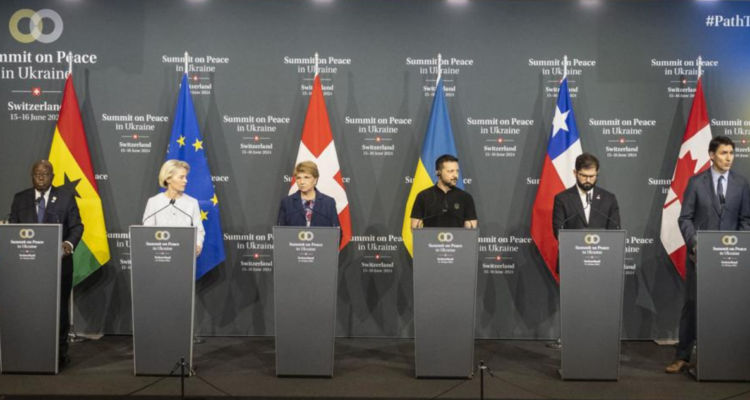 Cumbre de paz convocada por Ucrania concluye con una declaración rechazada por 12 países invitados
