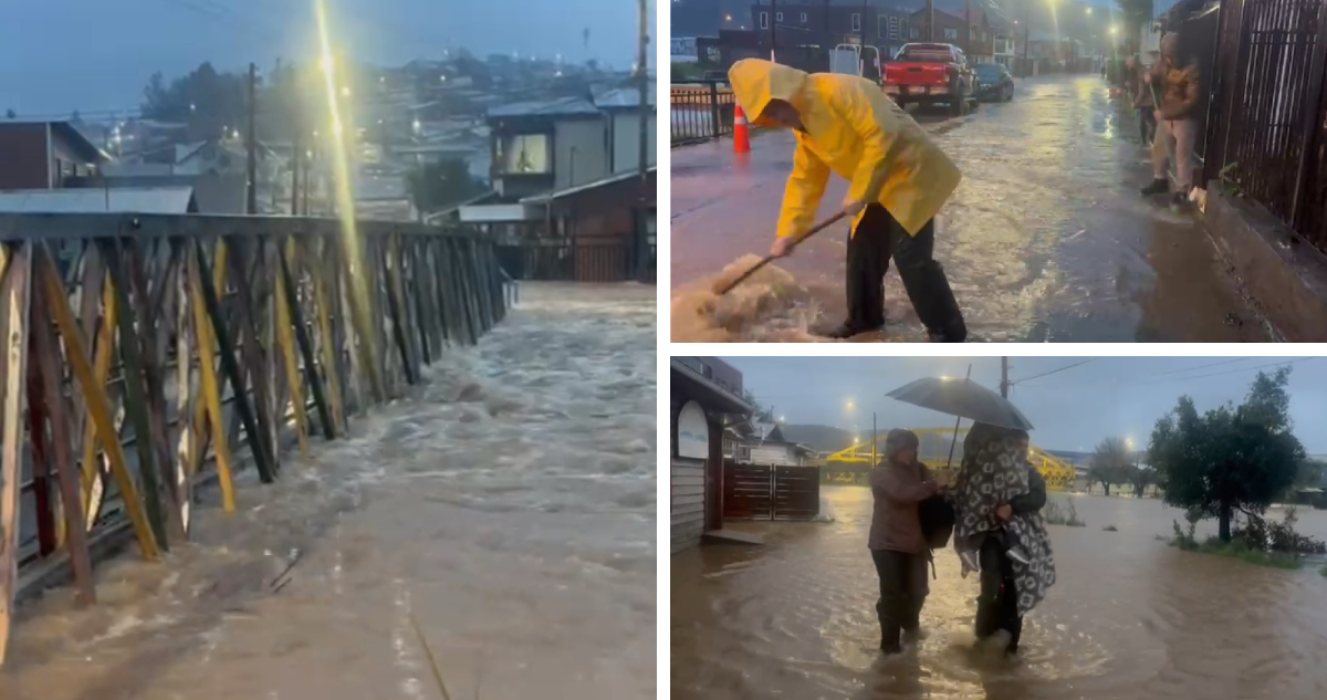 imágenes de inundación en curanilahue