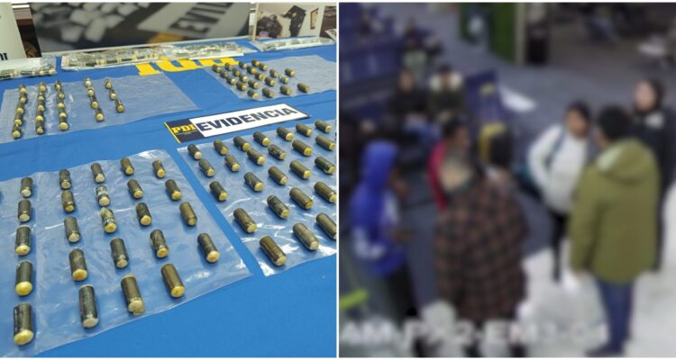Detenidos con ovoides en el cuerpo en aeropuerto Carriel Sur