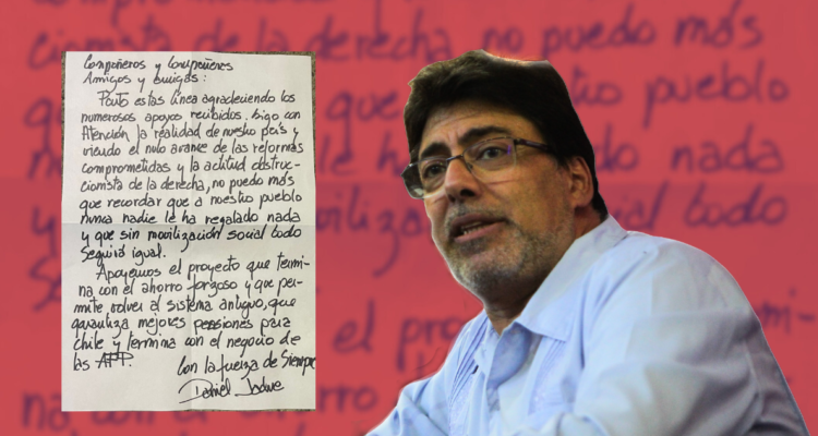 Jadue y nueva misiva desde la cárcel: “Sigo con atención el nulo avance de las reformas comprometidas”