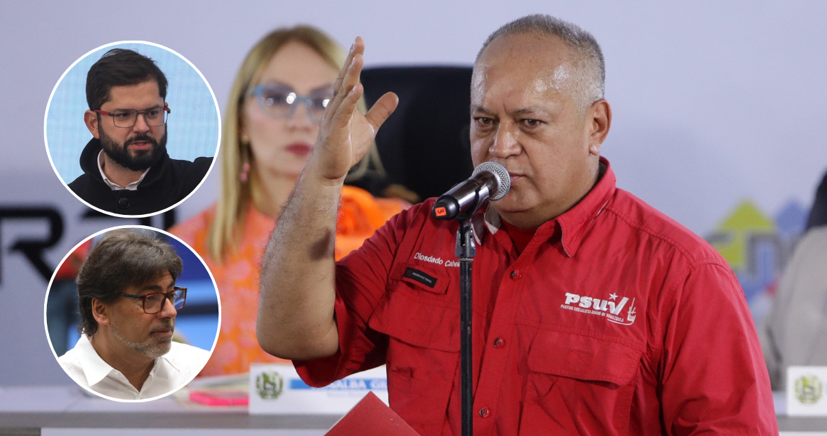 Diosdado Cabello insulta otra vez a Boric calificándolo de “bobo flojo” y defiende a Daniel Jadue