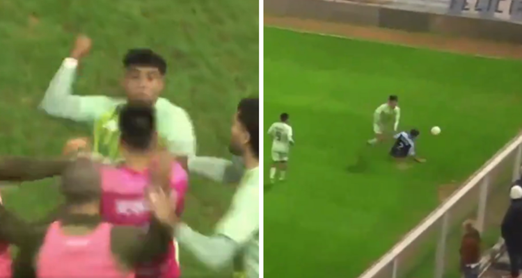 Doble fractura, expulsados y combos: el escandaloso partido en segunda división argentina de fútbol