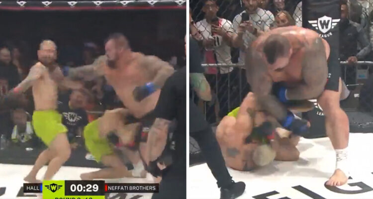 Eddie Hall le dio una paliza a los gemelos tiktokers que lo desafiaron.