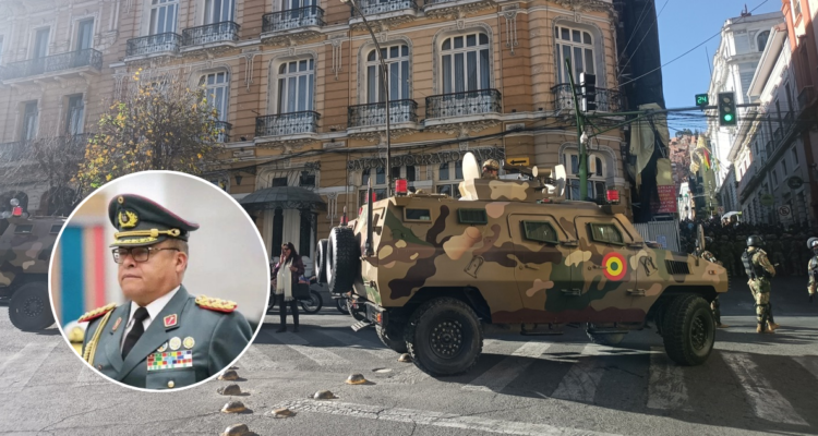Los dichos del Jefe de FF.AA de Bolivia previo al despliegue militar en el Palacio Presidencial