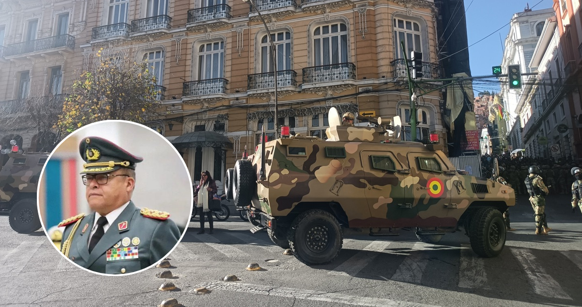 Los dichos del Jefe de FF.AA de Bolivia previo al despliegue militar en el Palacio Presidencial