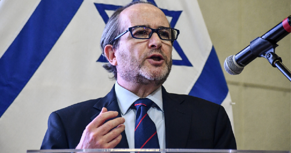 imagen archivo del embajador de israel en chile, Gil Artzyeli