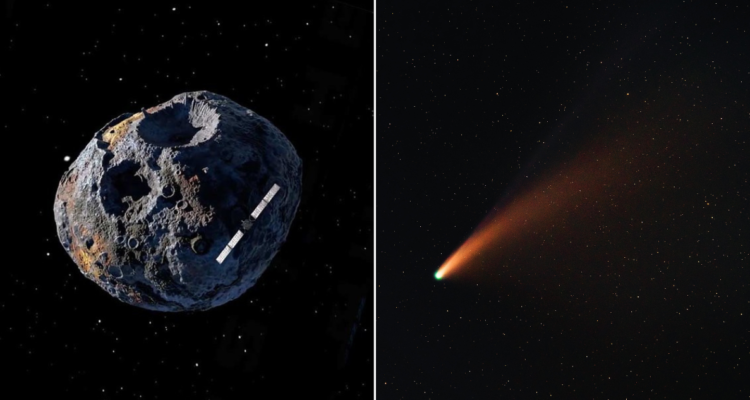 ¿En qué se diferencian específicamente los asteroides de los cometas?