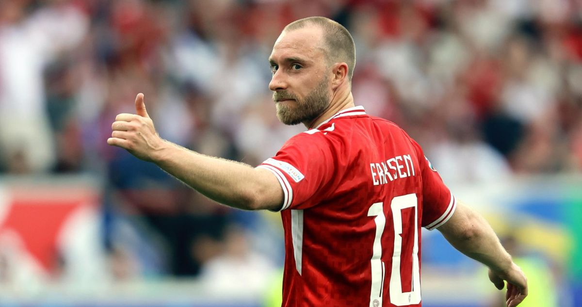 Eriksen celebró su regreso goleador a la Eurocopa a tres años de desplomarse