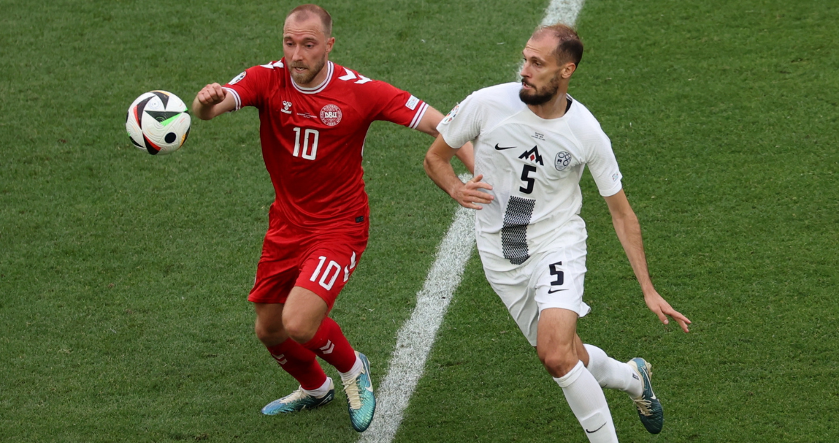 Dinamarca y Eslovenia repartieron puntos en el debut de ambos en la Eurocopa.