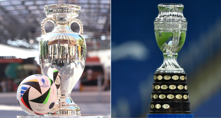 Revisa el calendario de Copa América y la Eurocopa que se toman las pantallas.