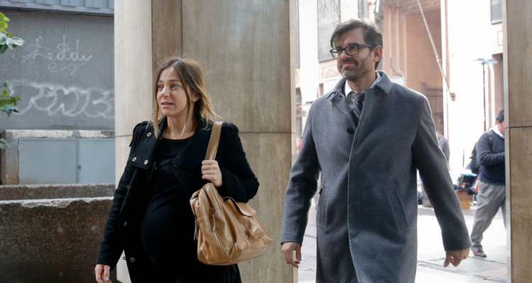 Mariana Derderián junto a su expareja Francisco Aravena
