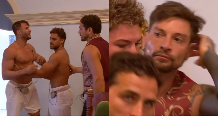 Fabio Agostini y Luis Mateucci en pelea en ¿Ganar o servir?