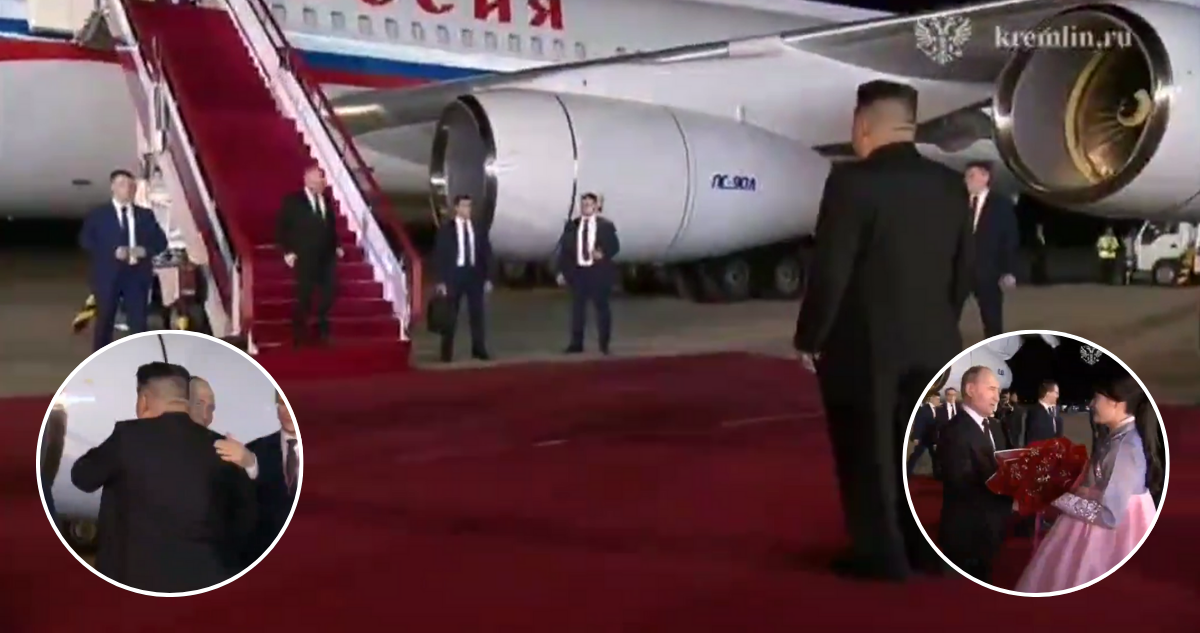 Así fue la cálida bienvenida de Kim Jong-un a Vladímir Putin en su histórica visita a Corea del Norte