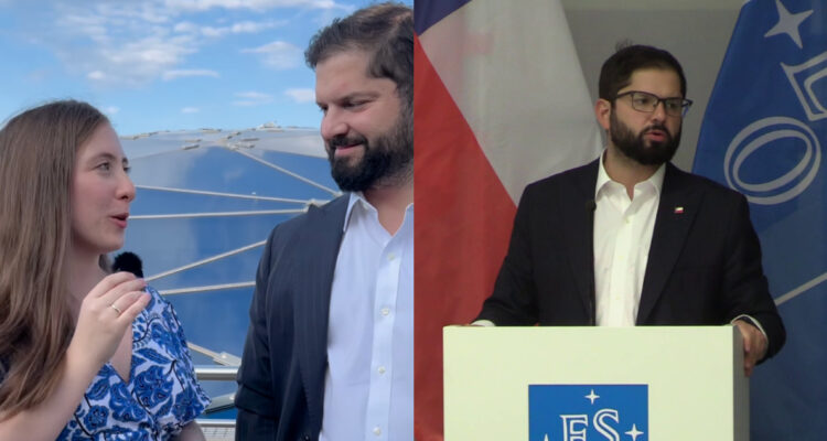 Boric reivindicó a Chile como “capital mundial de la astronomía”: visitó el ESO junto a Tere Paneque