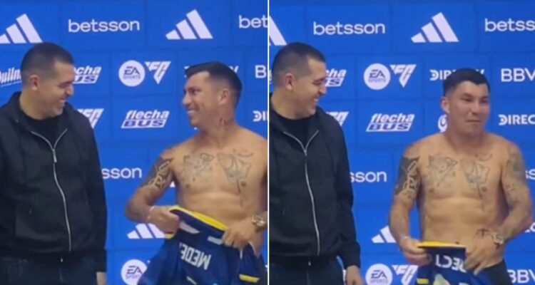 Gary Medel y su gesto que sorprendió a Riquelme, periodistas e hinchas de Boca Juniors