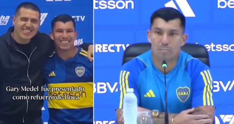 Gary Medel fue presentado en Boca Juniors