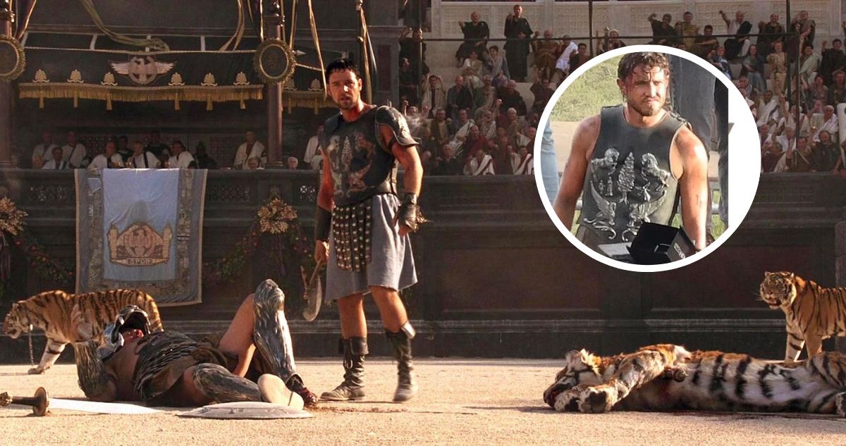 Filtran las primeras imágenes de Paul Mescal en Gladiador 2: usa protector de “Máximo Décimo Meridio”