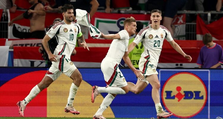 Hungría venció a Escocia en la Eurocopa.