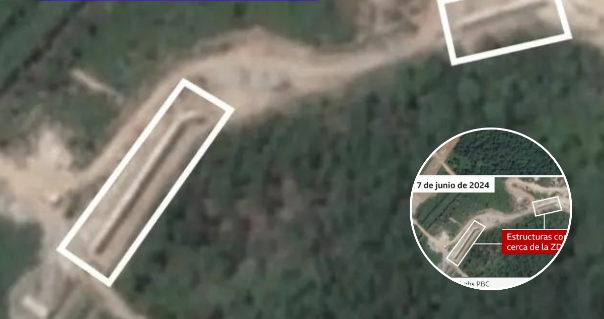 Imágenes satelitales revelan muro que Corea del Norte está construyendo en frontera con Corea del Sur