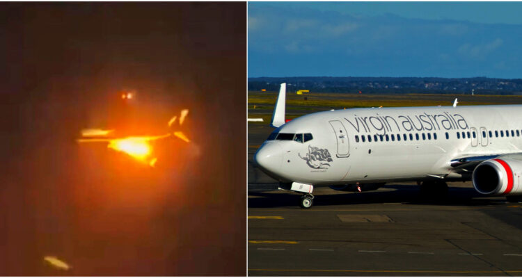 Impactante: incendio de motor en pleno vuelo obliga aterrizaje de emergencia de avión Virgin Australia