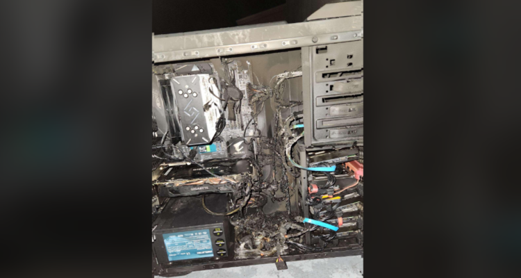 Un jugador, al tratar de ahorrar en uno de los componentes más básicos de su PC gamer, terminó perdiéndolo en un incendio.