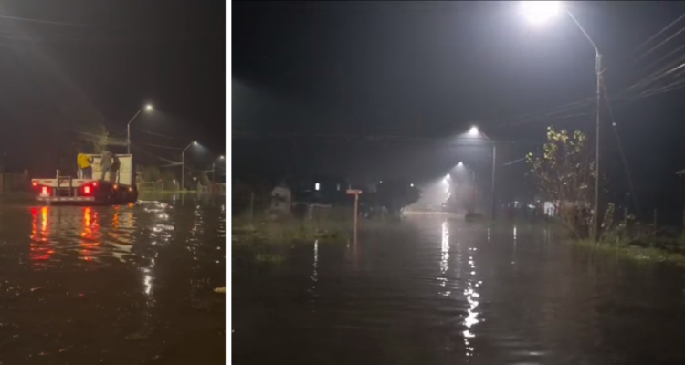 Imágenes de inundación en Loncoche
