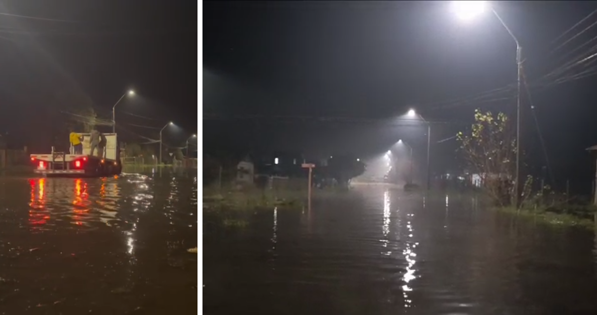 Imágenes de inundación en Loncoche